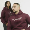 Fall 7 rise 8 Hoodie burgundy