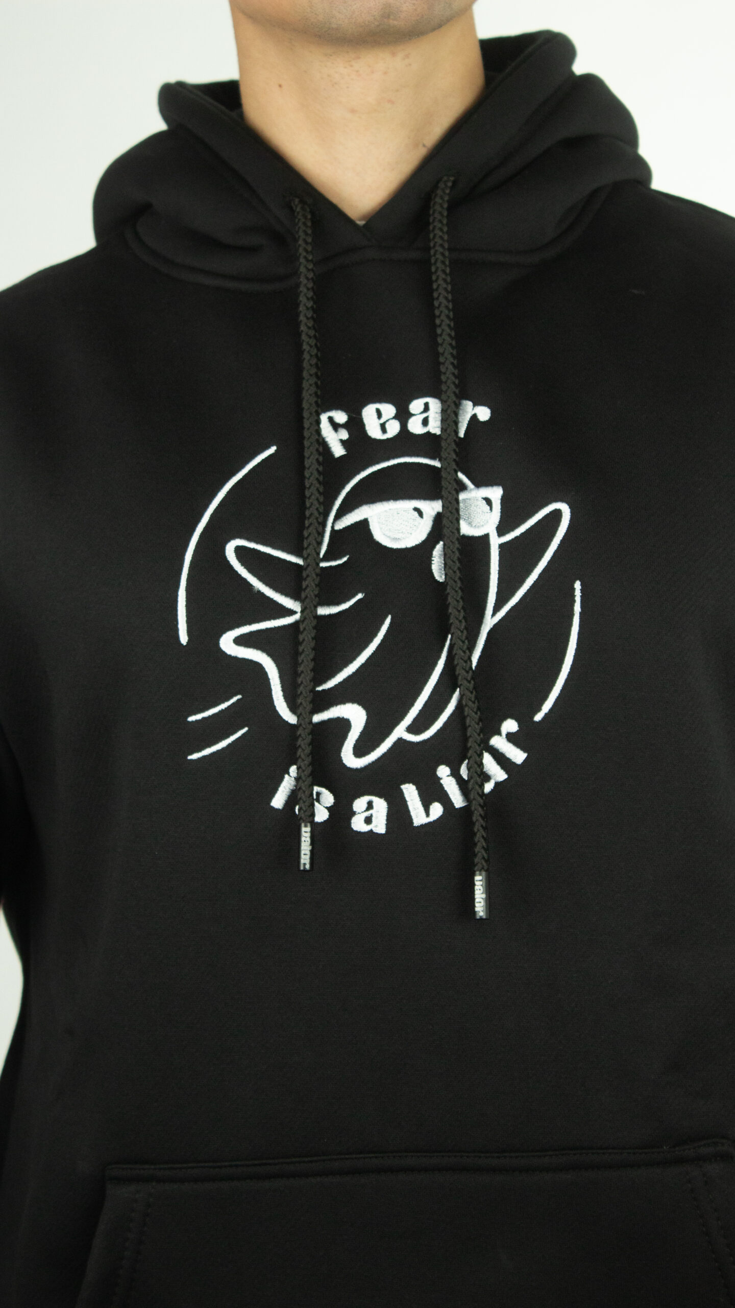 Fear is a liar Hoodie black - Image 4
