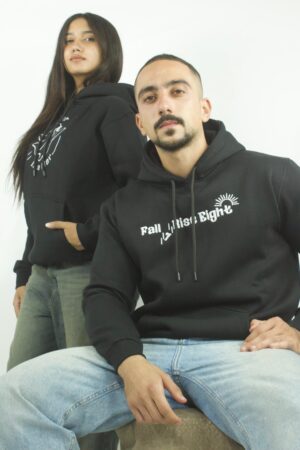 Fall 7 rise 8 Hoodie black