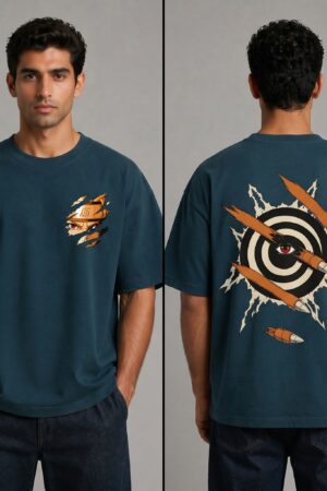 Naruto Hidden Leaf oversized t-shirt front and back – Valor anime streetwear
