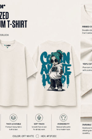Cool Anime Kid graffiti back print – Valor cartoon tee