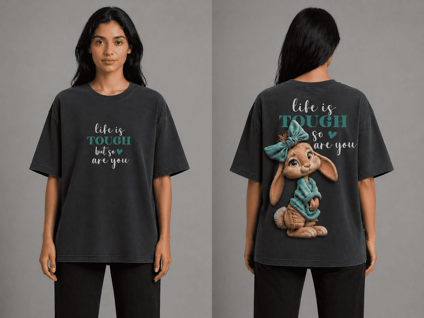 Tough Bunny Oversized T-Shirt - Image 5