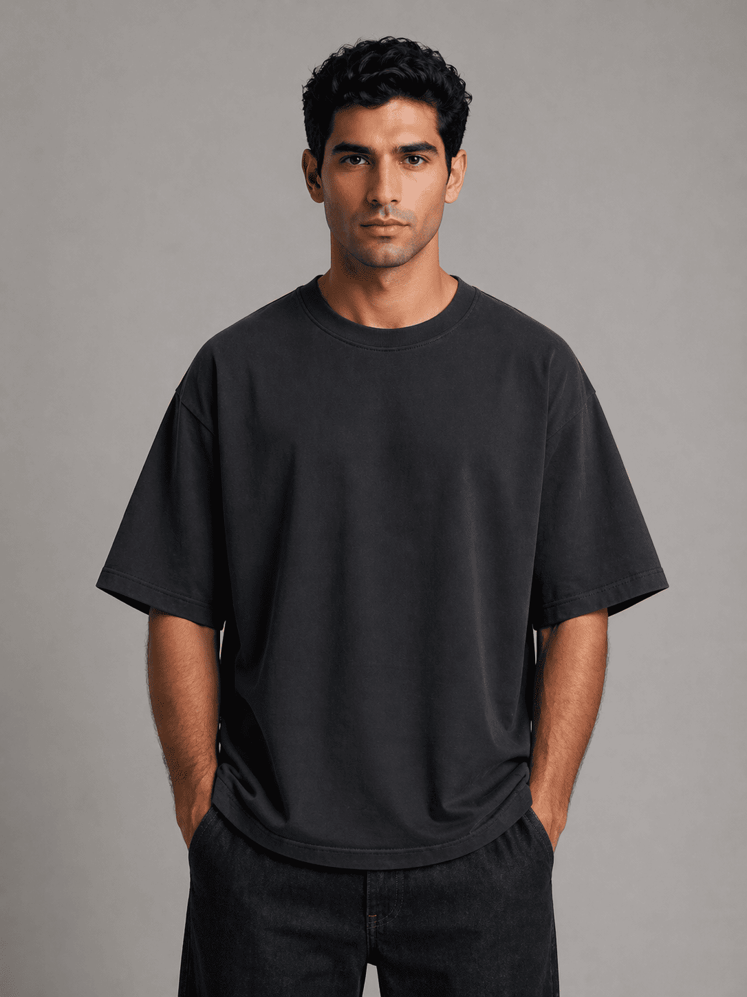 Plain Oversized T-Shirt – Iron