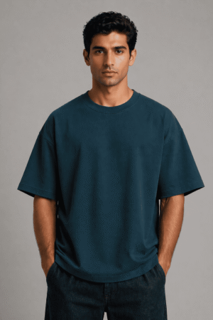Plain Oversized T-Shirt – Petrol