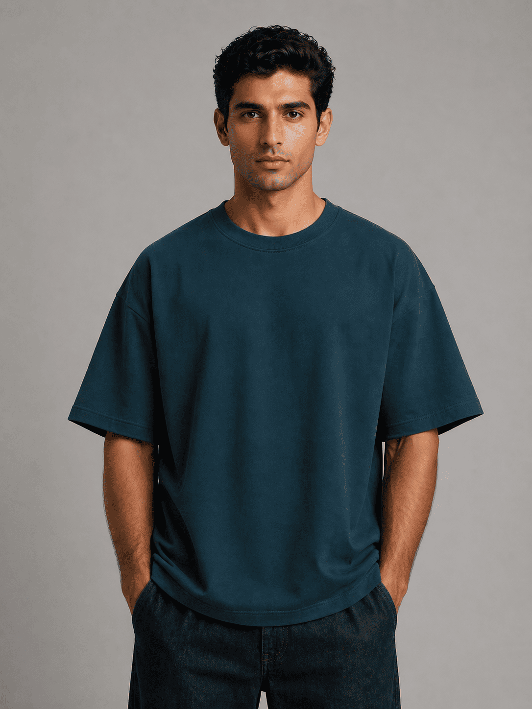 Plain Oversized T-Shirt – Petrol