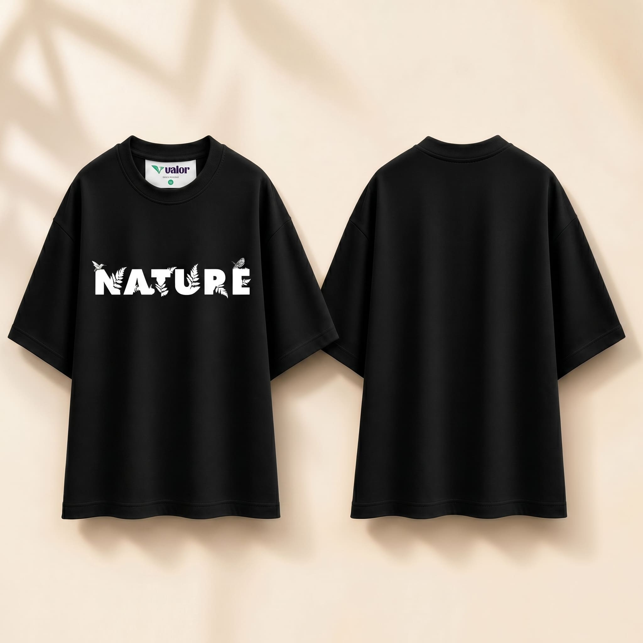 Nature Typography Oversized T-Shirt - Image 5