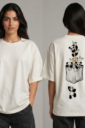 Panda Pocket Oversized T-Shirt