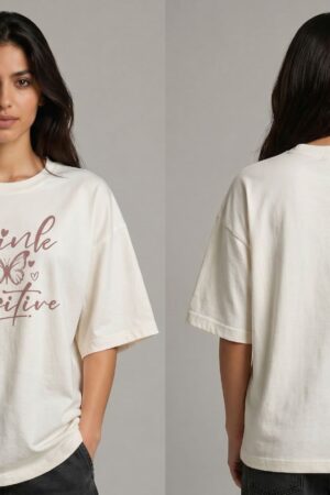 Think Positive Oversized T-Shirt