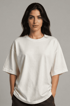 Plain Oversized T-Shirt – Off-White