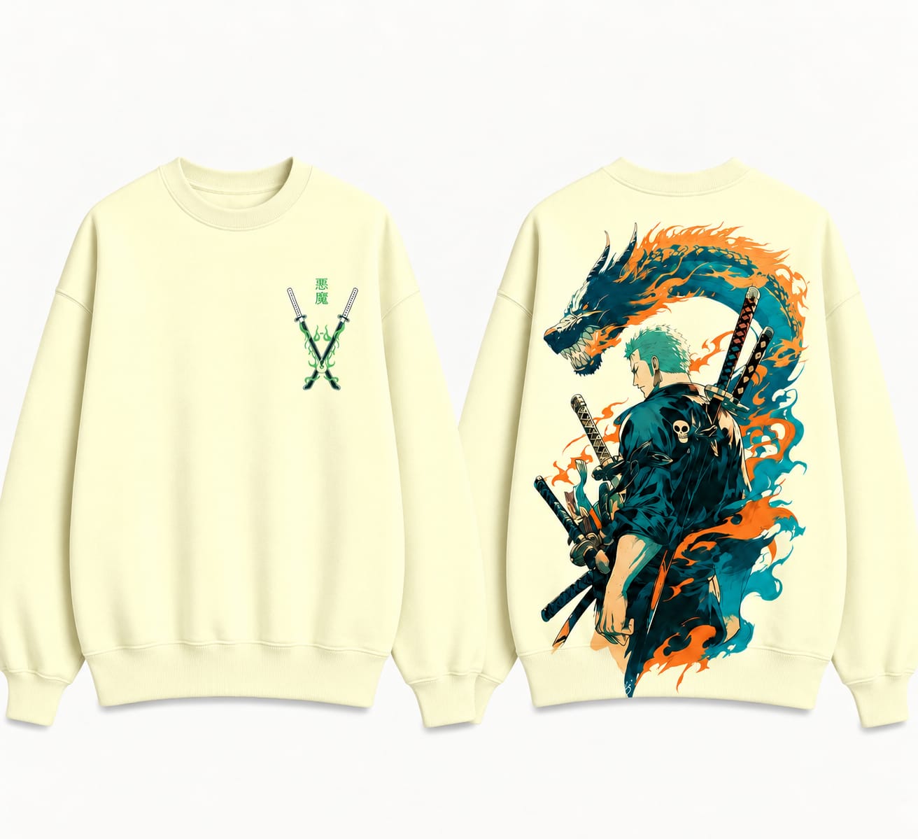 Zoro Dragon Crewneck Sweatshirt - Image 3