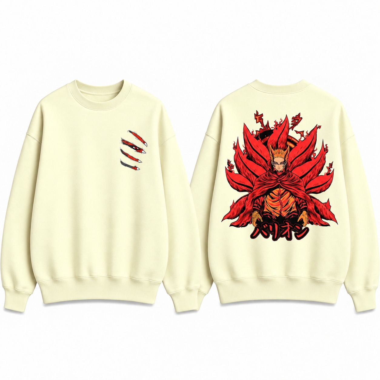 Naruto Baryon Mode Crewneck Sweatshirt - Image 3