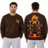 Goku Super Saiyan Dragon Ball crewneck sweatshirt in black, front and back – Valor anime streetwear