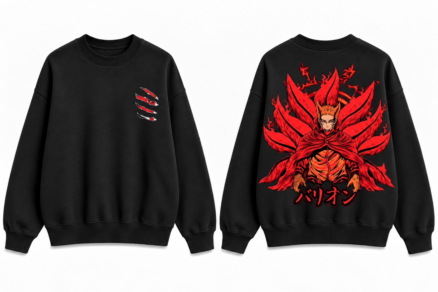 Naruto Baryon Mode Crewneck Sweatshirt - Image 4