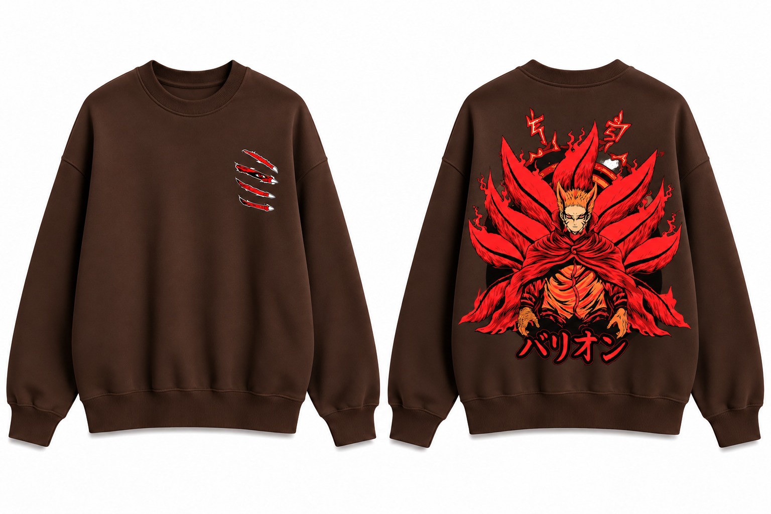 Naruto Baryon Mode Crewneck Sweatshirt - Image 2