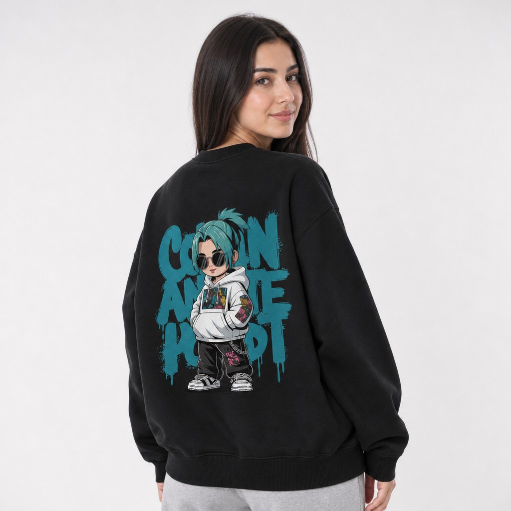 Cool Anime Kid Crewneck Sweatshirt