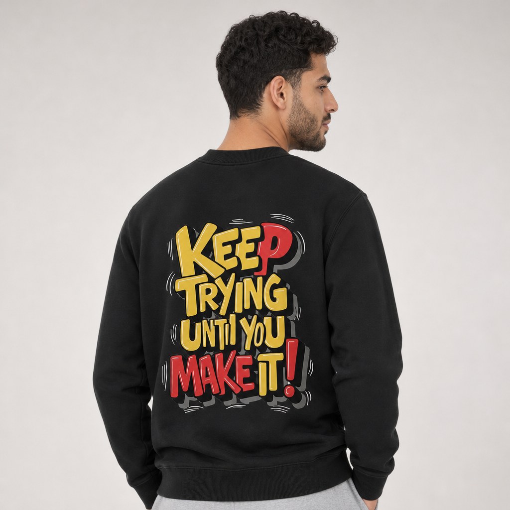 Keep Trying Crewneck Sweatshirt