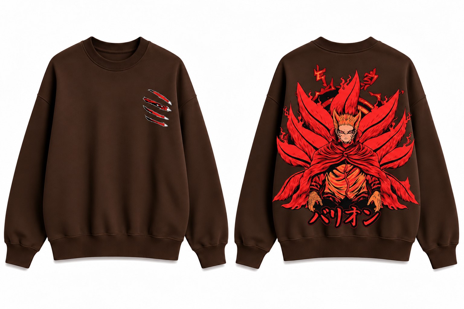 Naruto Baryon Mode Crewneck Sweatshirt - Image 4