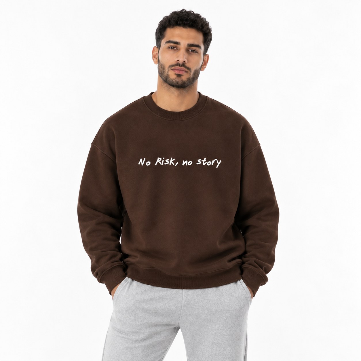 No Risk No Story Crewneck Sweatshirt - Image 2