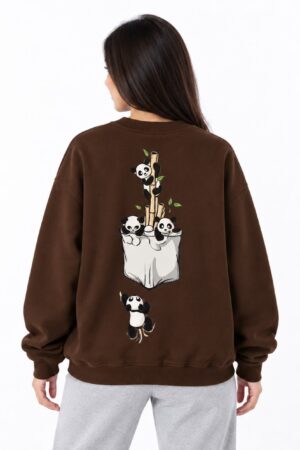 Panda Pocket Crewneck Sweatshirt