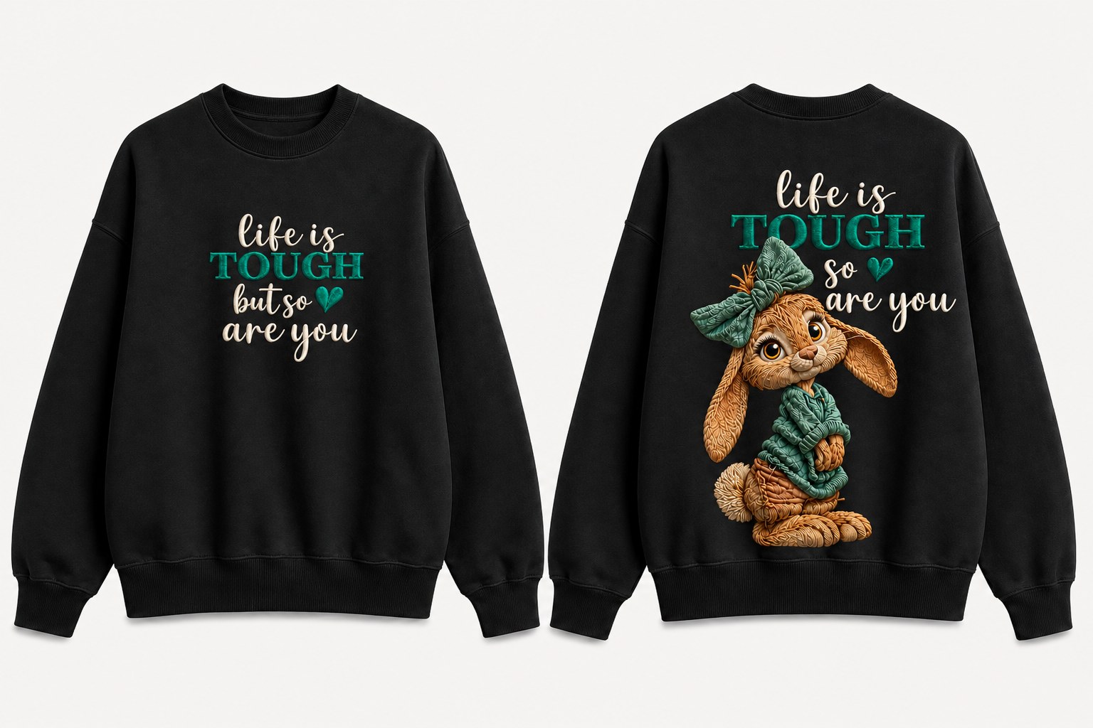 Tough Bunny Crewneck Sweatshirt - Image 2