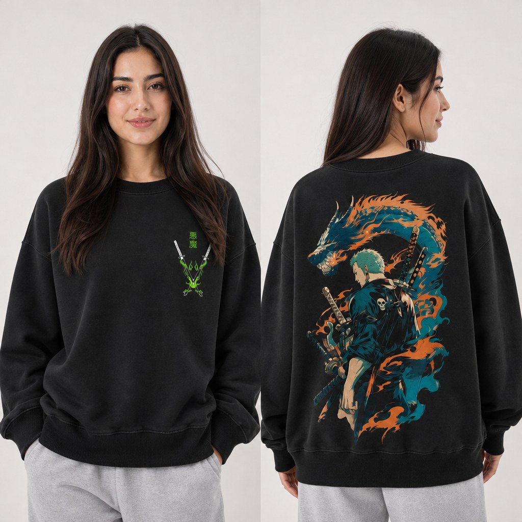 Zoro Dragon Crewneck Sweatshirt